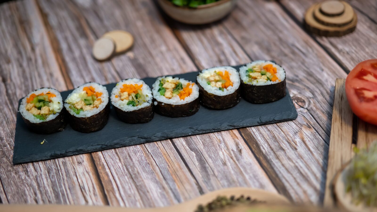 Kimbap s klicama brokule