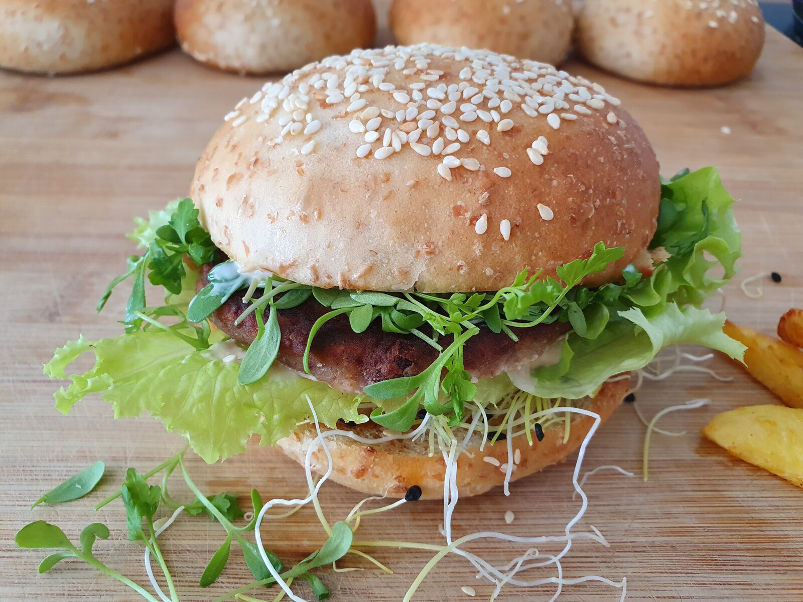 Vegeburger od slanutka i graha